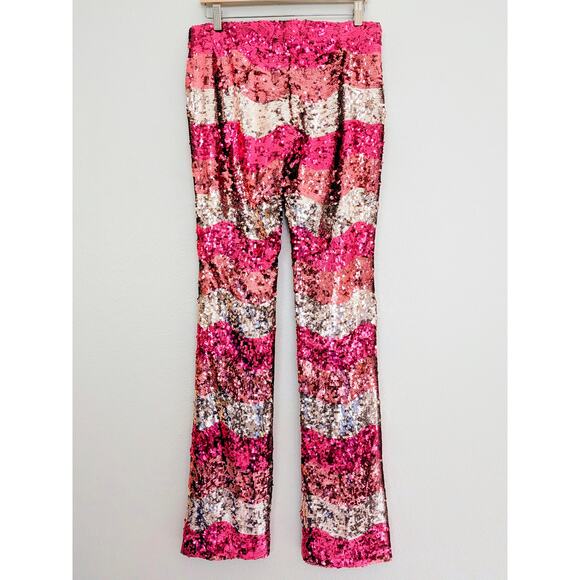 NWT Gucci Sequin Snake Red Straight Leg Pants IT 42 US 6  Luxury Trousers - Picture 4 of 12